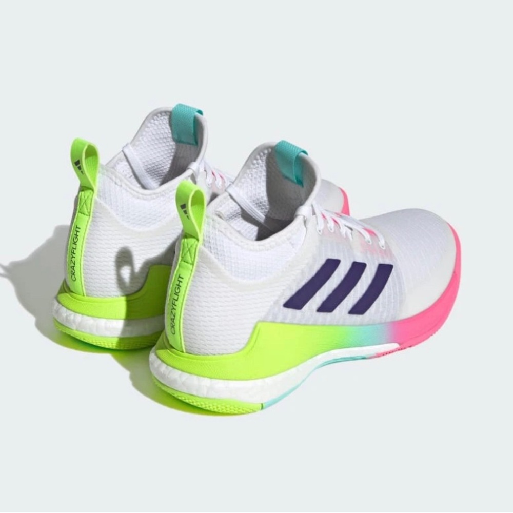 Adidas women Crazyflight Mid Shoes Multicolor Athletic Sneakers - Picture 5 of 6